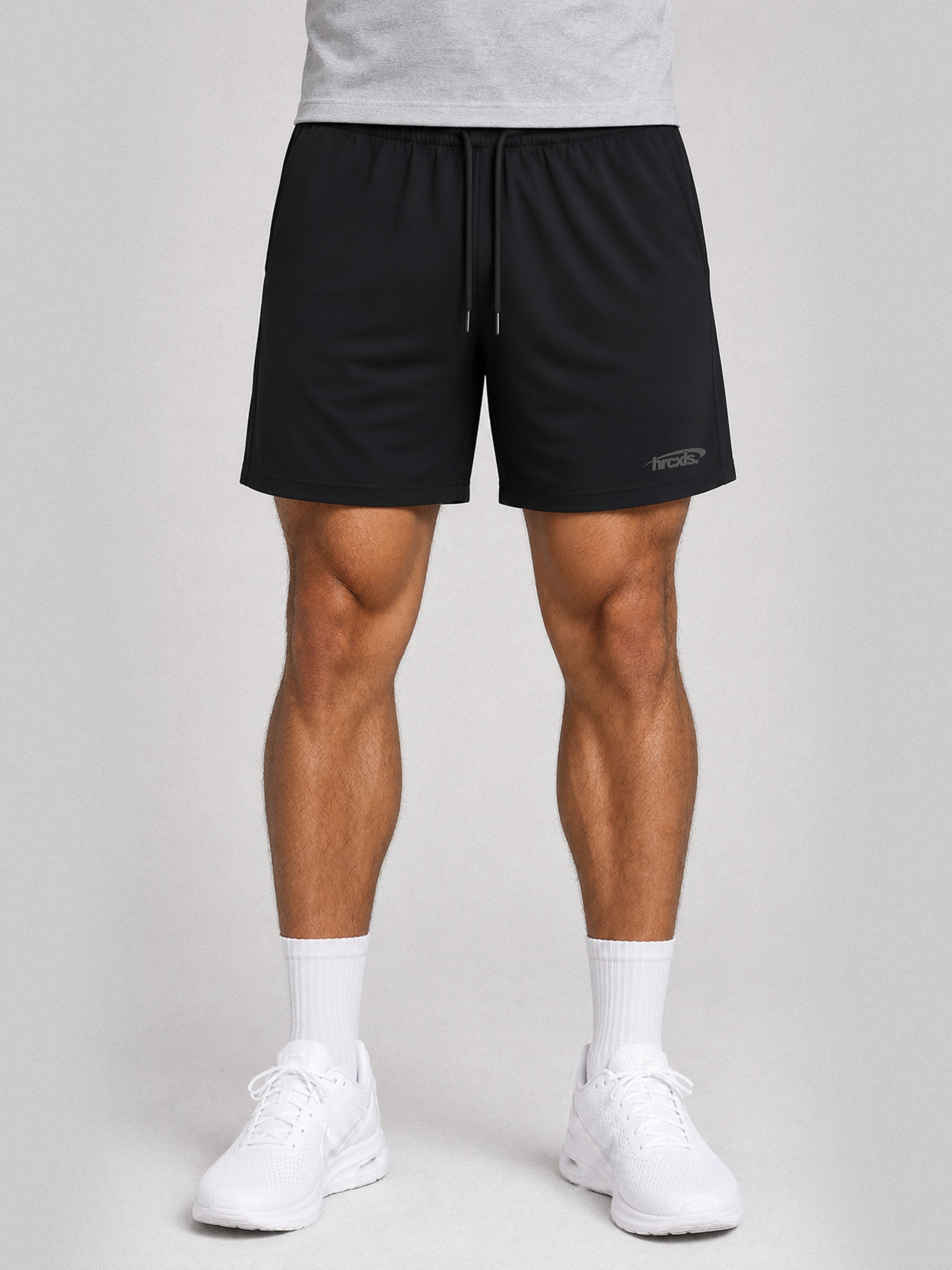 HCX feature detail: Sport Drawstring Shorts - Black model
